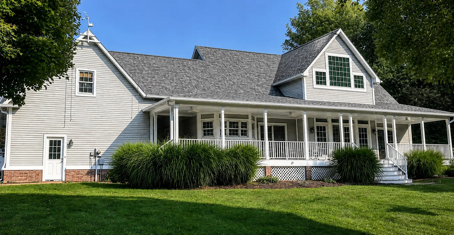 Completed residential exterior renovation by AJC General Contracting
